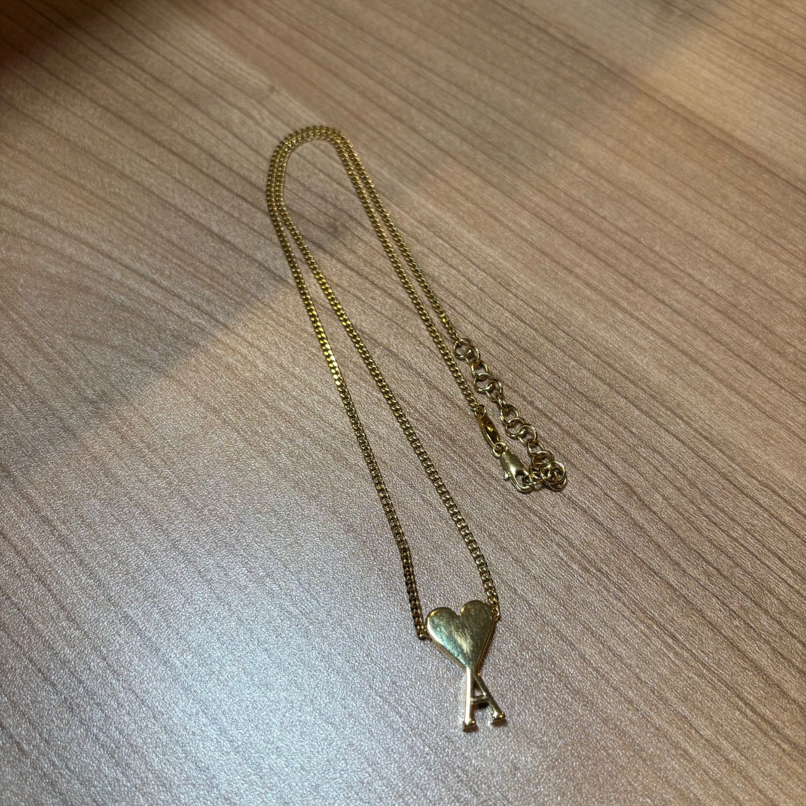 o) AMI PARIS アミパリス AMI DE COEUR ペンダントネックレス ゴールド