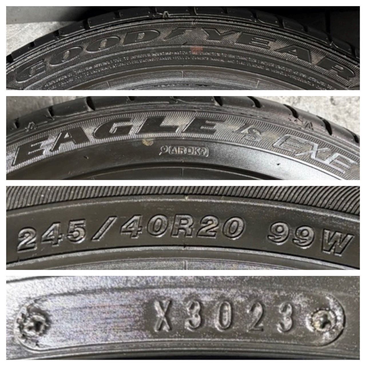 2023年製 約7.6分山 グッドイヤー GOOD YEAR イーグル EAGLE LS EXE 