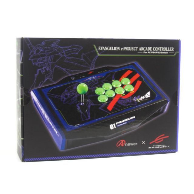 EVANGELION e:PROJECT ARCADE CONTROLLER For PC/PS4/PS3/Switch エヴァンゲリオン アーケードコントローラー #UR1216