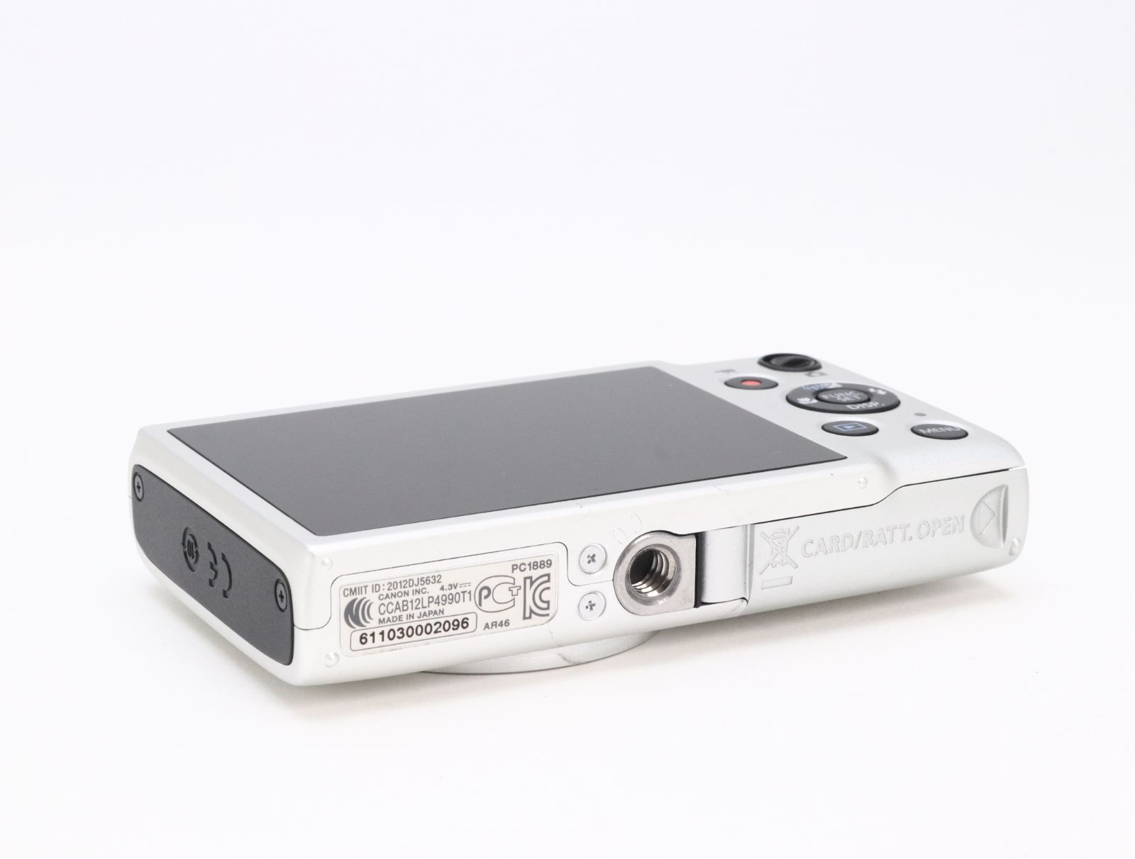 B+ (並品) Canon キヤノン IXY 110F シルバー 初期不良返品対応 44-209