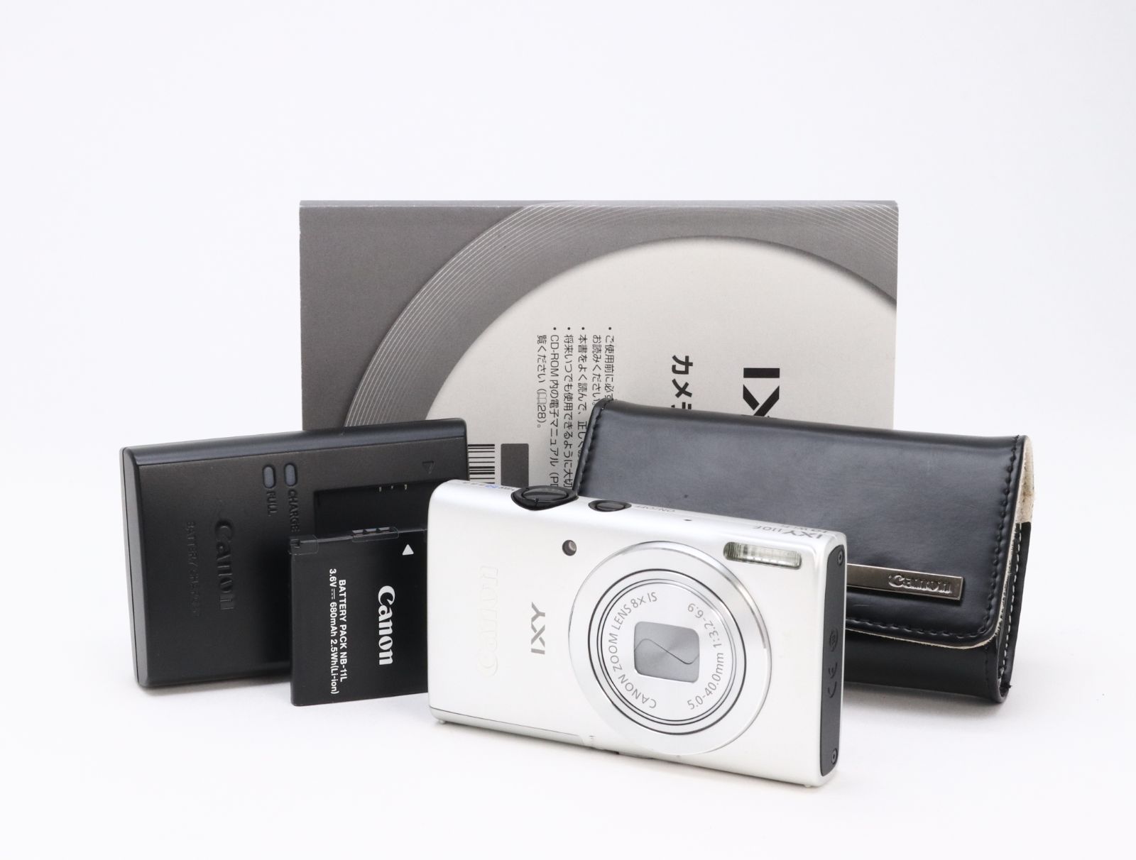 B+ (並品) Canon キヤノン IXY 110F シルバー 初期不良返品対応 44-209