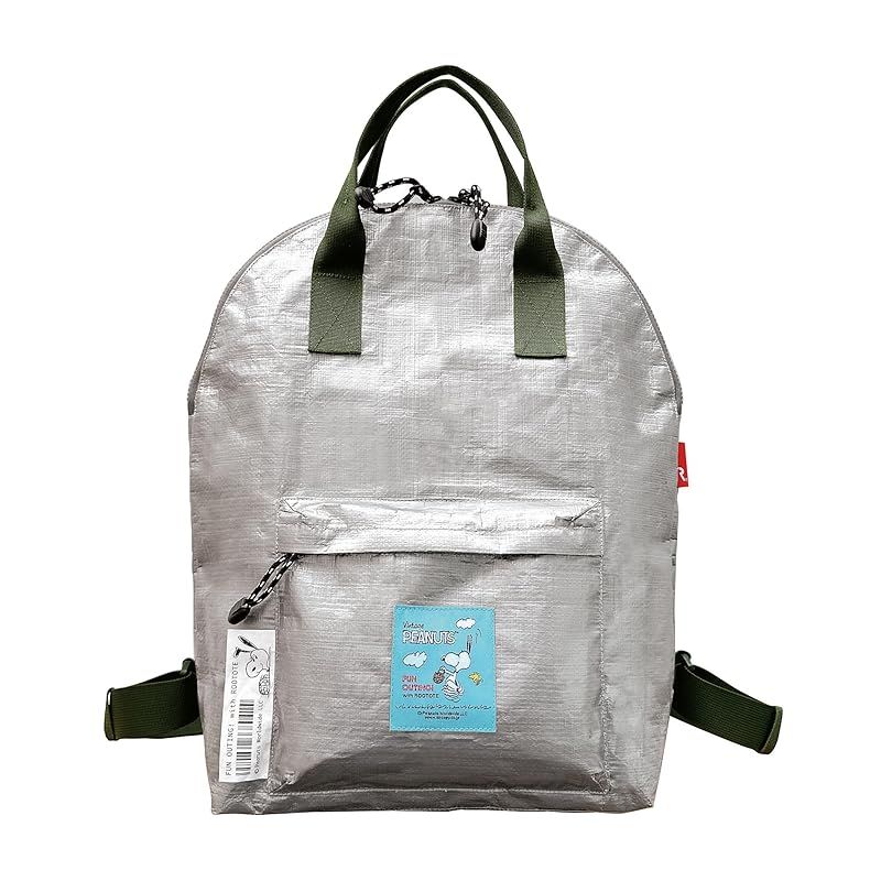 【新品】 [ROOTOTE] [ルートート] 8581 SNOOPY スヌーピー タープ素材 リュック型トートバッグ IP セオルー Peanuts-9F (02 シルバー) 1 7,806円
