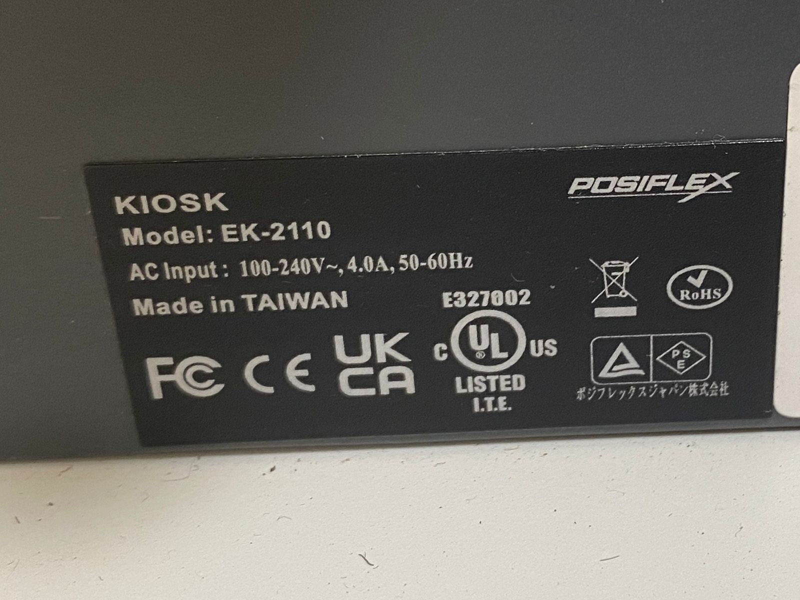 〇 ポスタス POSTAS セルフレジ 券売機 EK-2110 GLORY RT-380/RAD-380