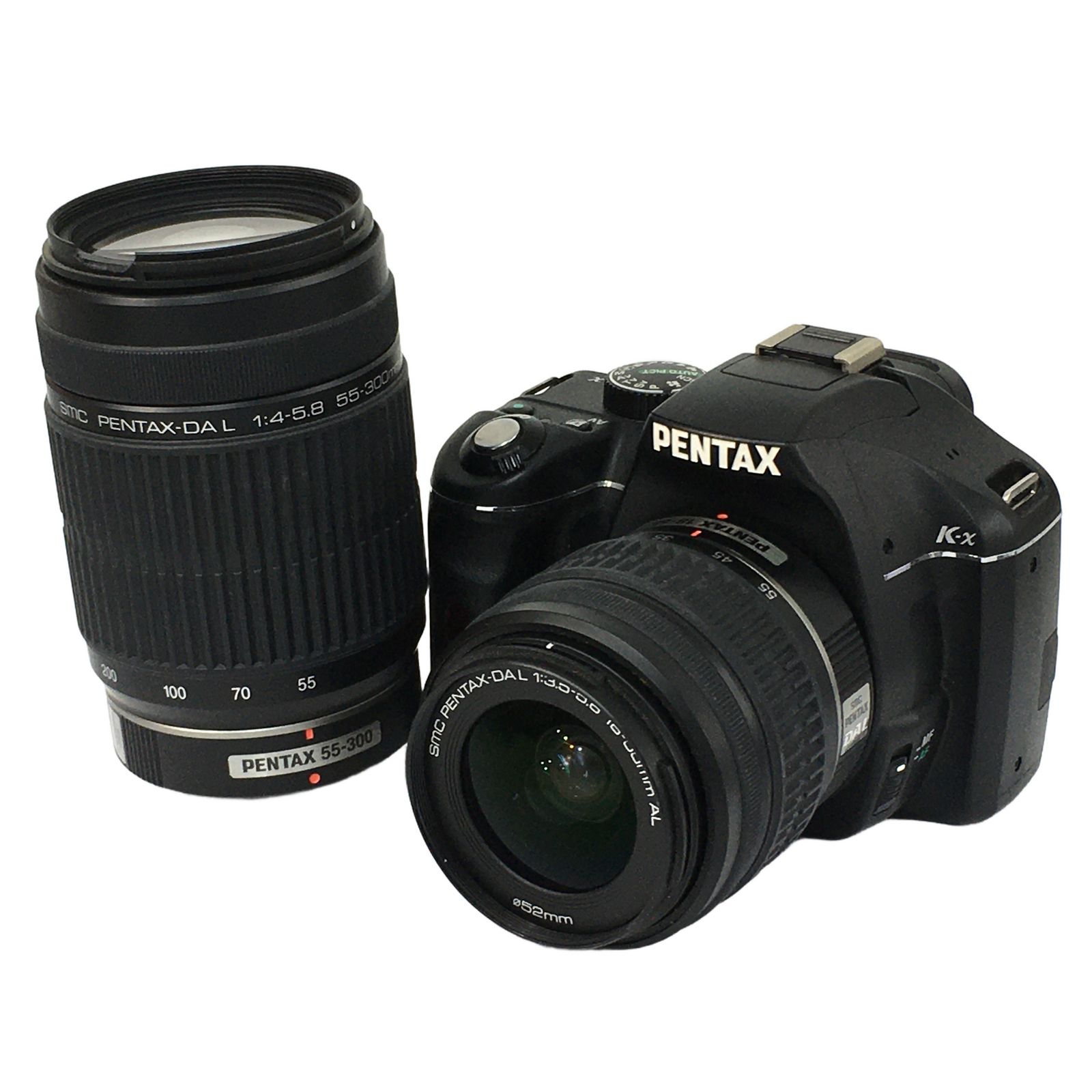 펜탁스 K-X 18-55 F3.5-5.6/55-300 F4-5.8 SLR 카메라 더블 줌 키트 정크 N11130566