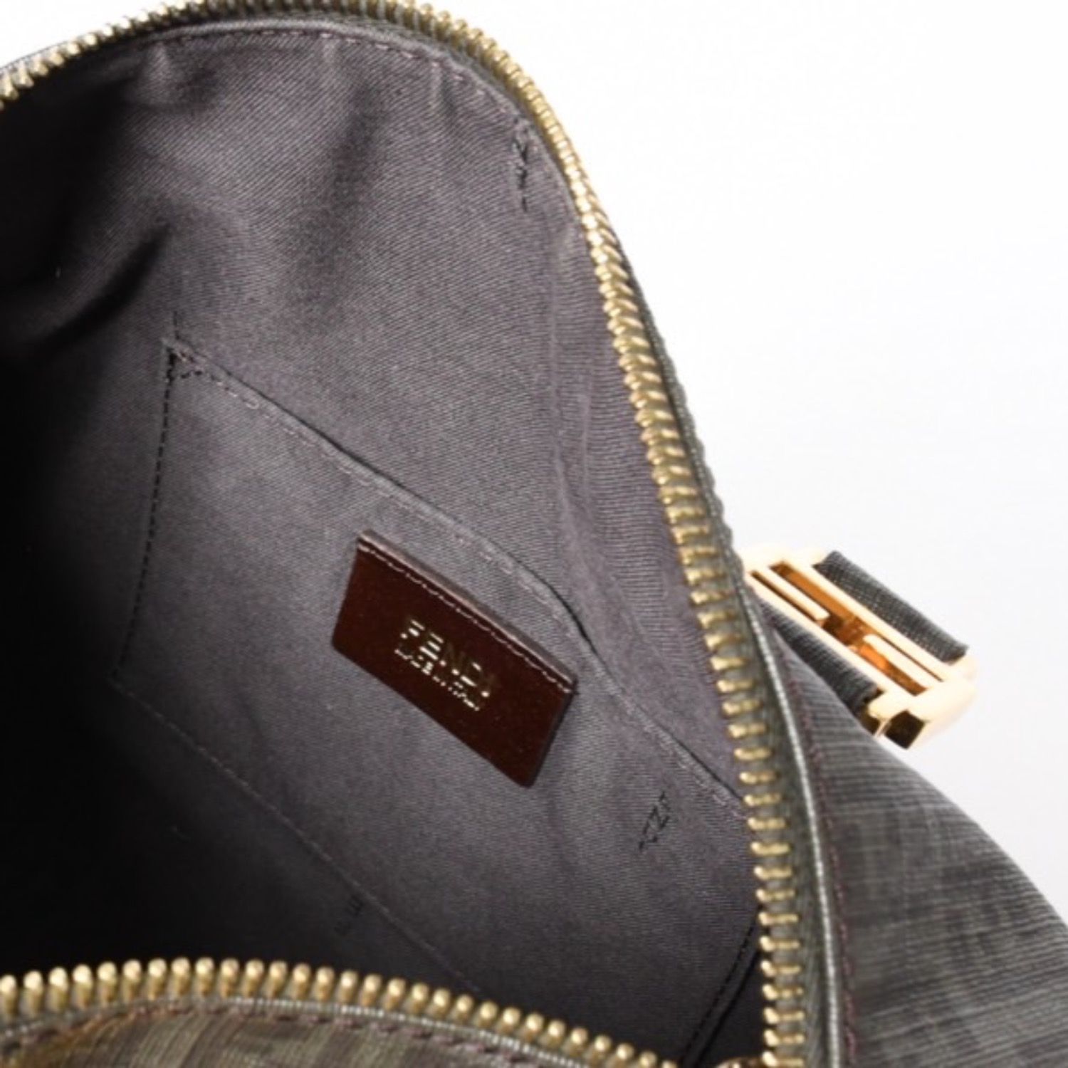 FENDI フェンディ ゴールド金具 PVC ハンドバッグ Hand Bag 8BL068 