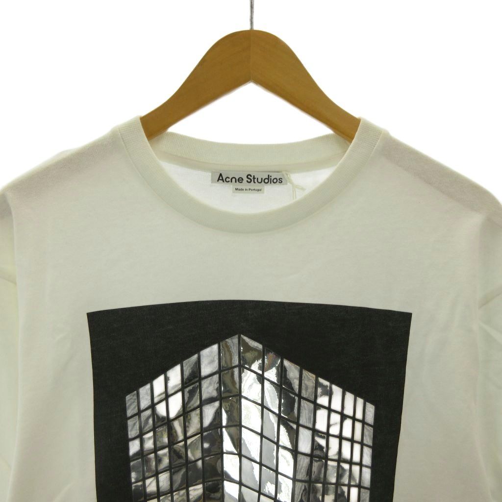 タグ付き未使用 Acne Studios 半袖コットンシャツ 白 オーバーサイズ 