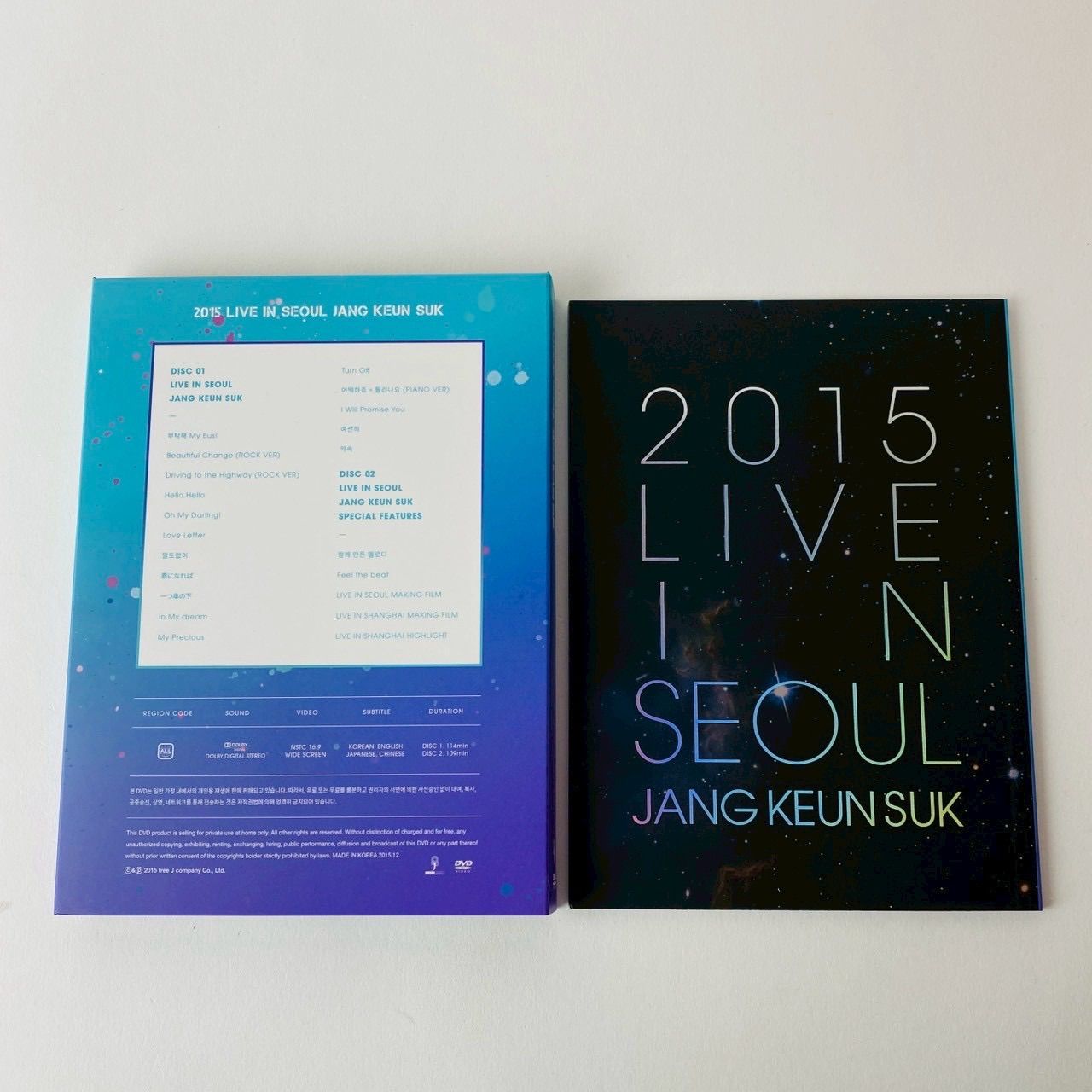 チャングンソク（JANG KEUN SUK）/ 2015 LIVE IN SEOUL [MSC-N4]【DVD