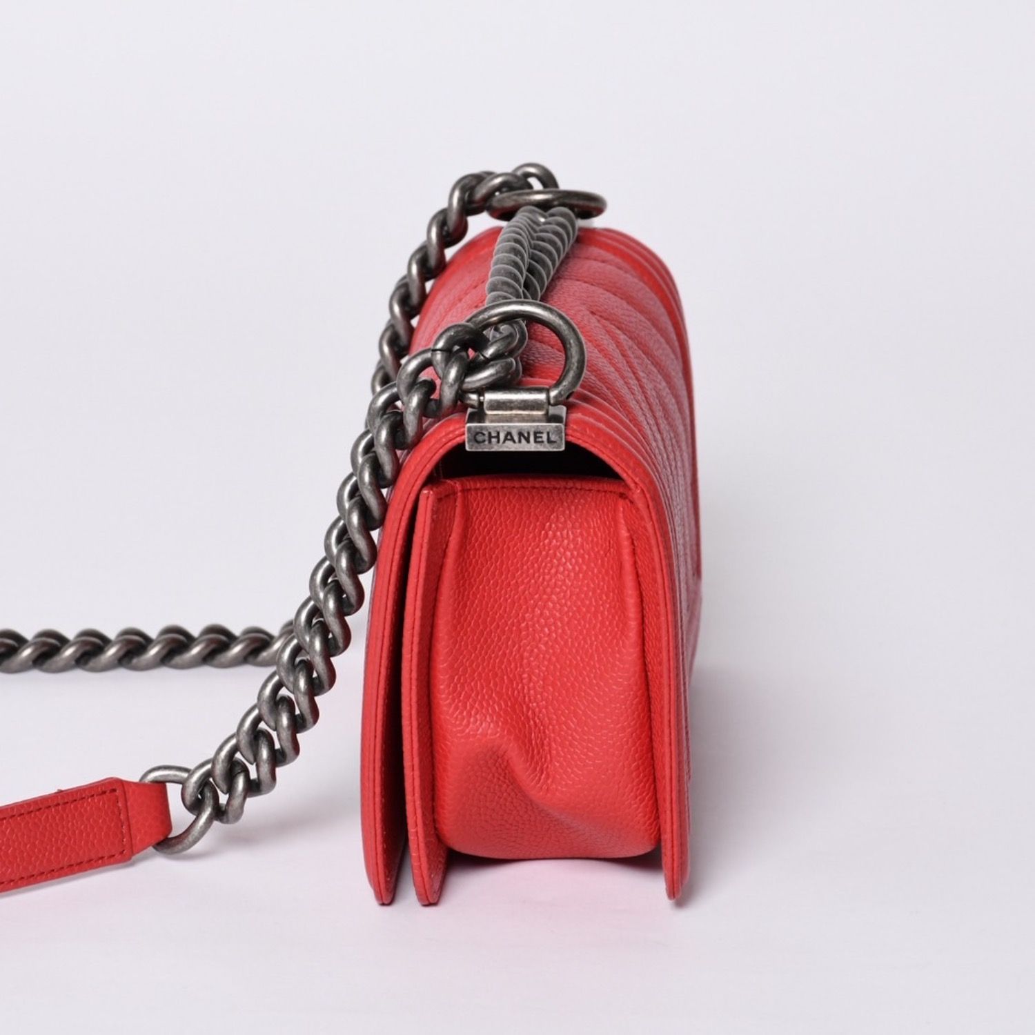 極美品 CHANEL シャネル ボーイシャネル スモール チェーンショルダー 