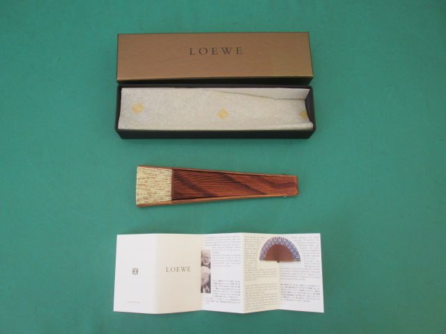 LOEWE ロエベ 扇子 アバニコ・コレクション 美品(0420BI)PT-1S