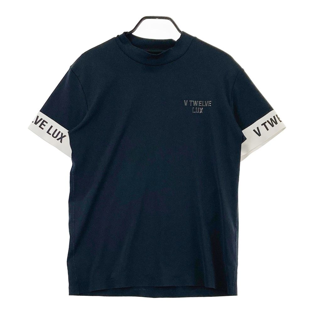 サイズ：M V12 ヴィトゥエルヴ LUX モックネック 半袖Tシャツ ブラック 
