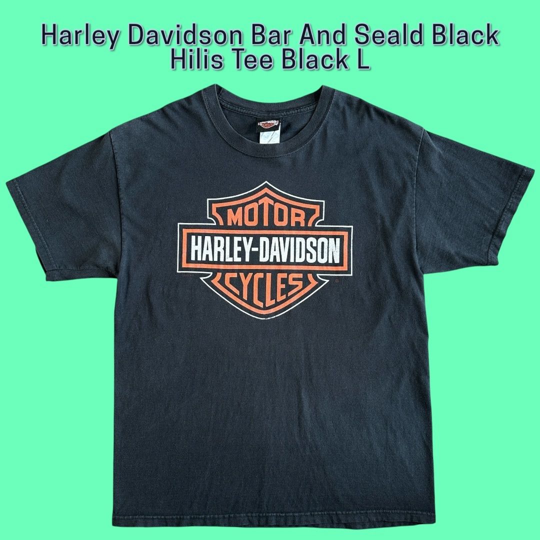 Harley Davidson Bar And Seald Black Hilis Tee Black L 11,988円