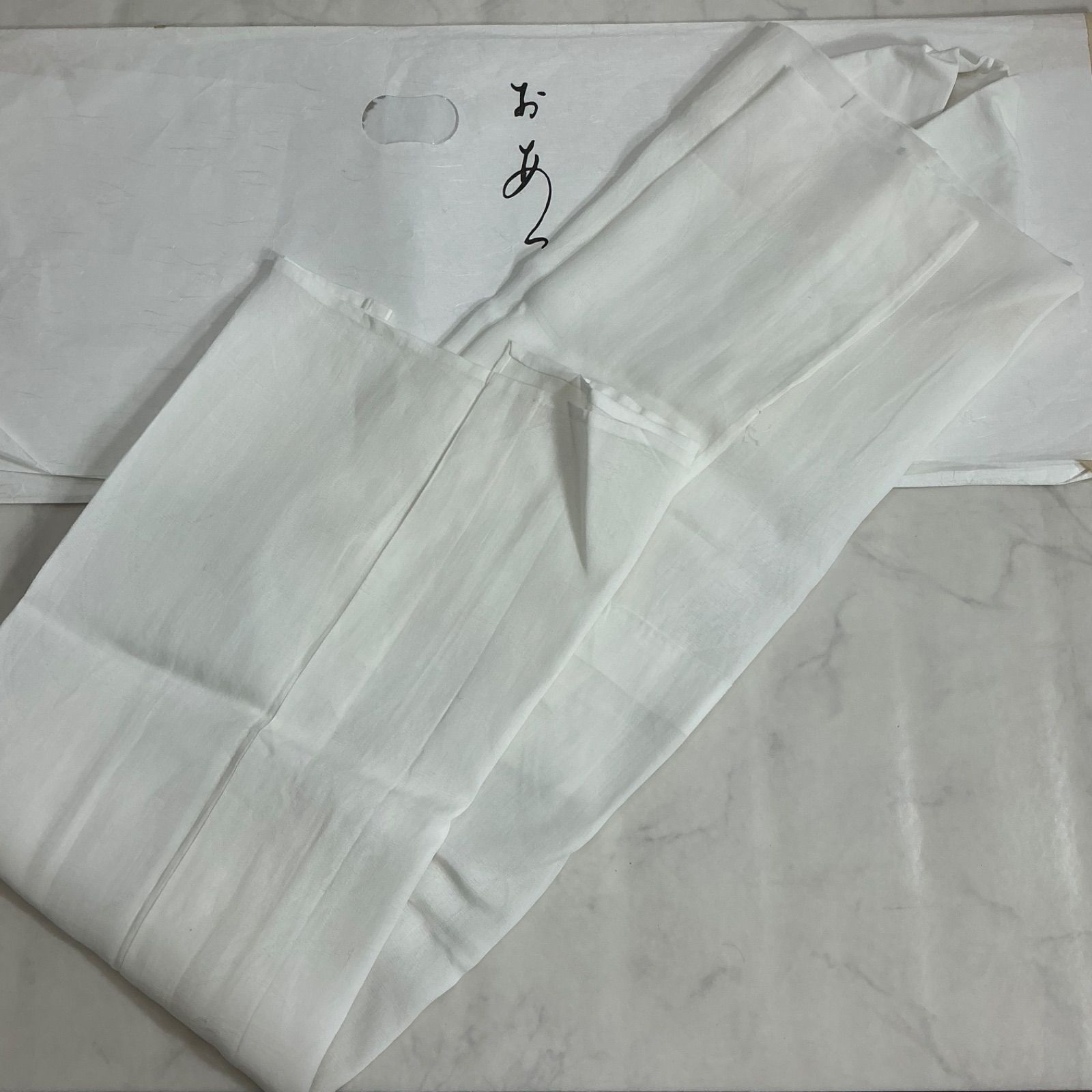 kimono+one◆夏物単衣◆夏長襦袢◆本麻◆紋紗織り◆広衿◆裄62肩丈126◆ K1385