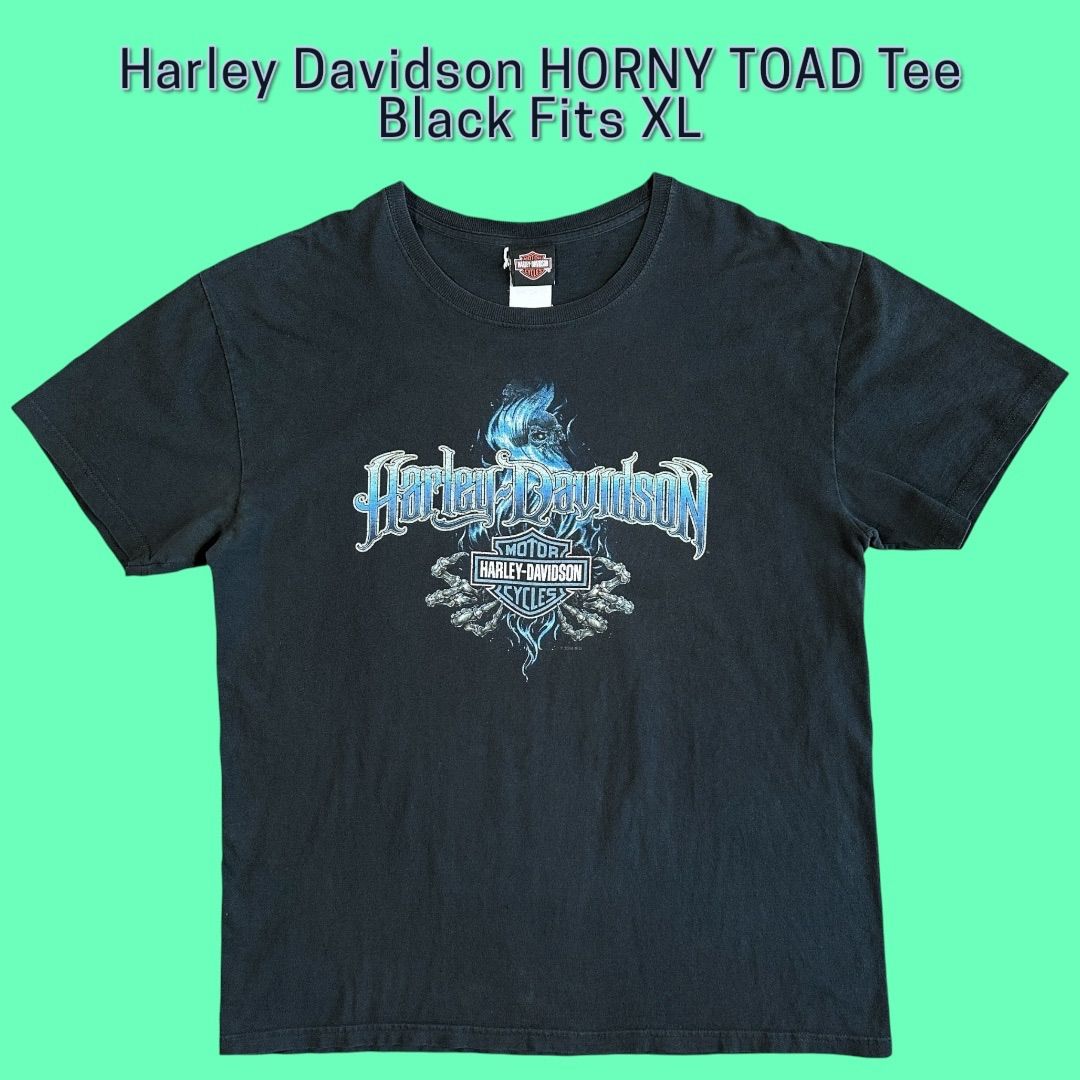 Harley Davidson HORNY TOAD Tee Black Fits XL 11,715円