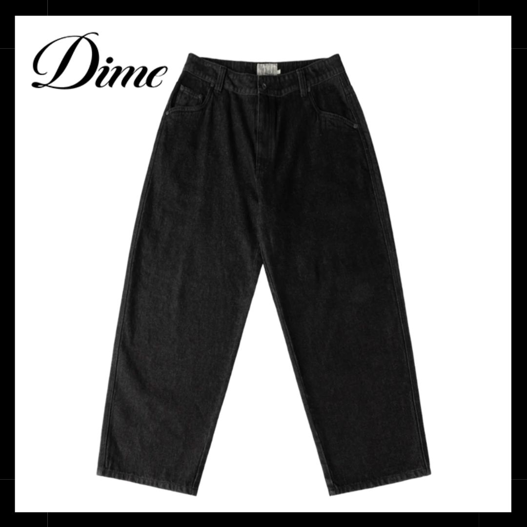 Baggy Denim Classic Pants Dime - | MTL Black Sandblasted Washed 