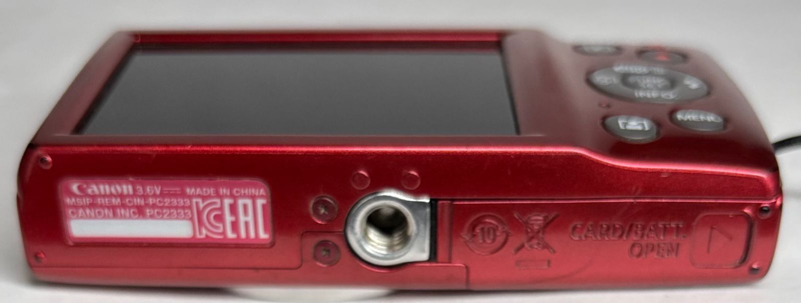 Canon IXY200 PC2333 HD 20MP 8x デジタルカメラ Red 基本動作確認済み