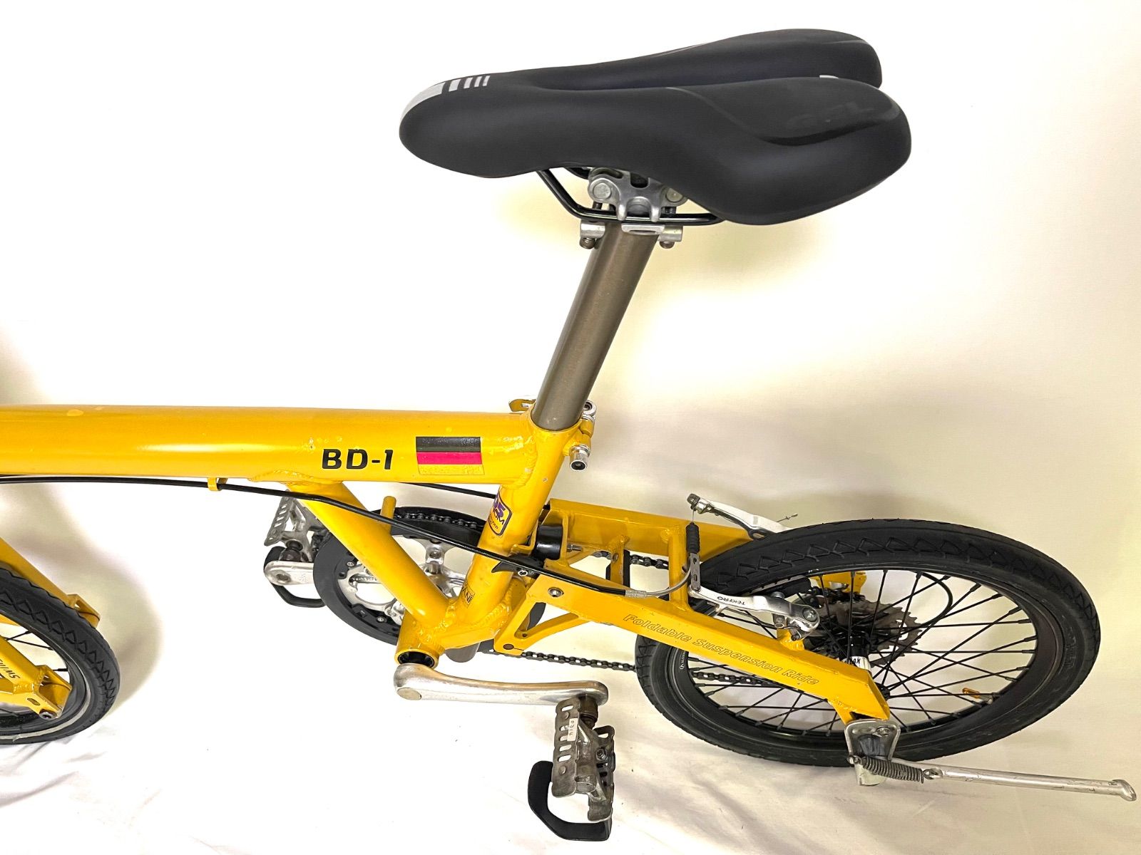 R&M ライズ＆ミューラー BD-1 折り畳み自転車 ミニベロ イエロー No.354 ※現金、クレジット、スマホ決済対応※ リーズアンドミューラー R&M BD-1 8SPEED 2009年 フォールディング