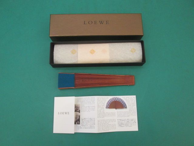LOEWE ロエベ 扇子 アバニコ・コレクション 美品(0420CI)PT-1S