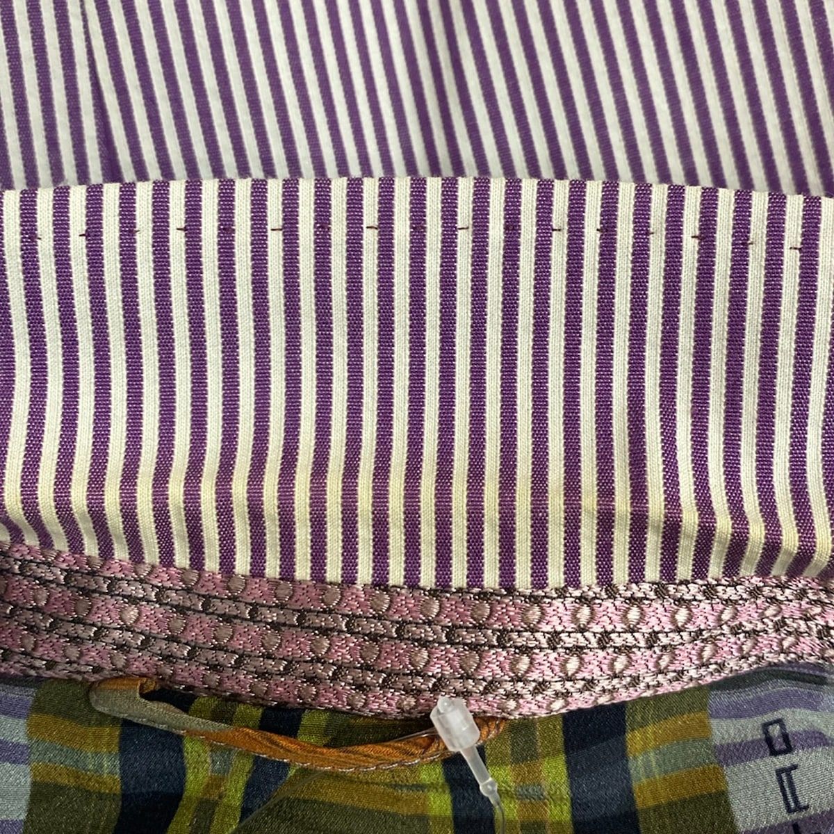 ETRO(エトロ) ジャケット サイズ56 XL メンズ パープル×白 ストライプ