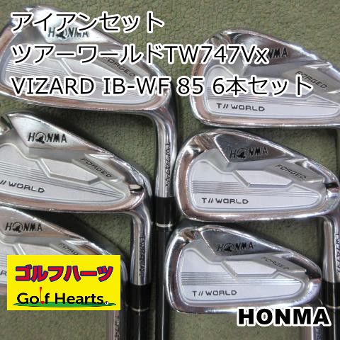 1433]アイアンセット ホンマ ツアーワールドTW747Vx/VIZARD IB-WF 85 6