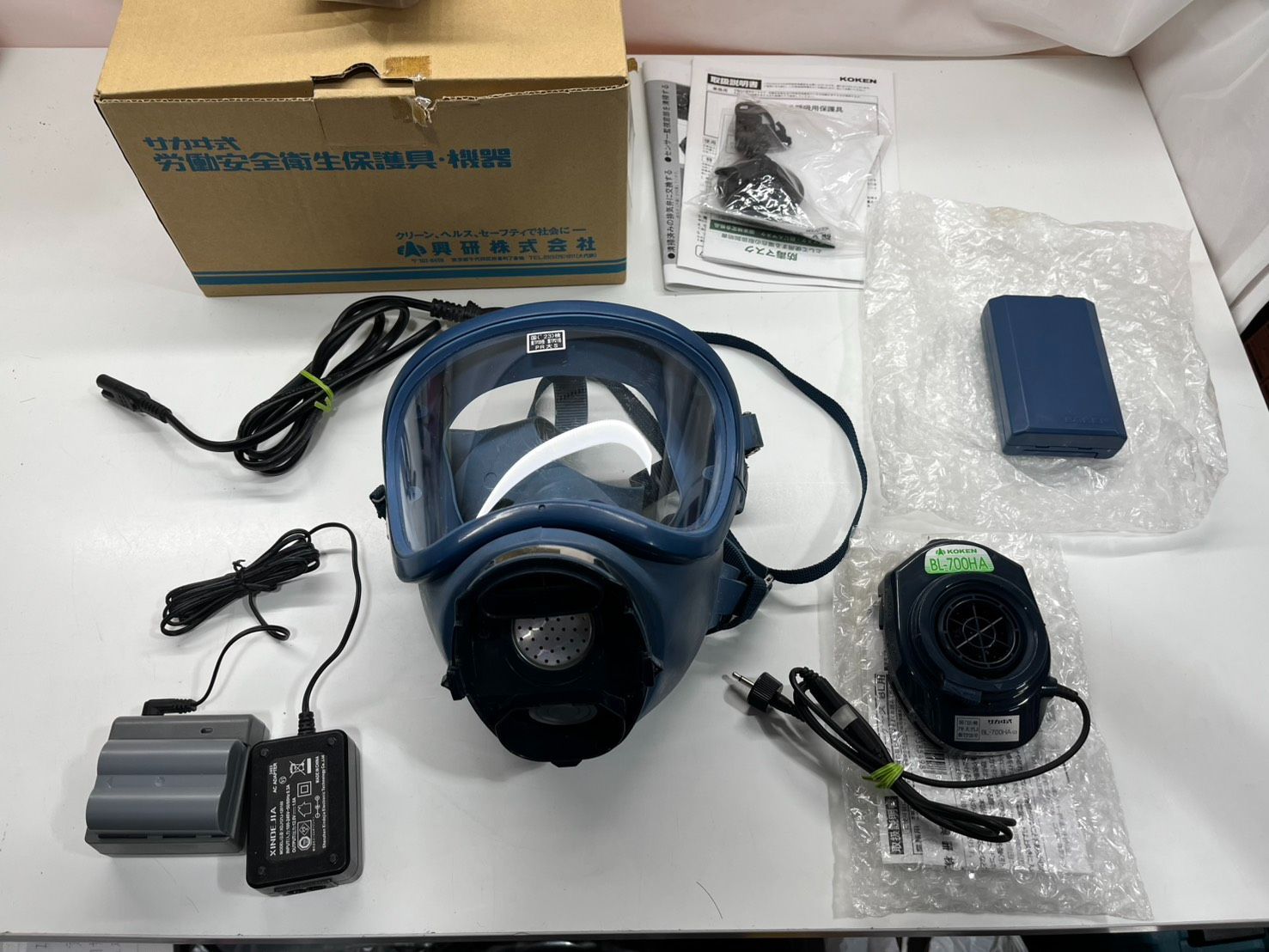 ● ② ジャンク 興研 KOKEN 電動ファン付呼吸用保護具 BL-700HA-03 ●