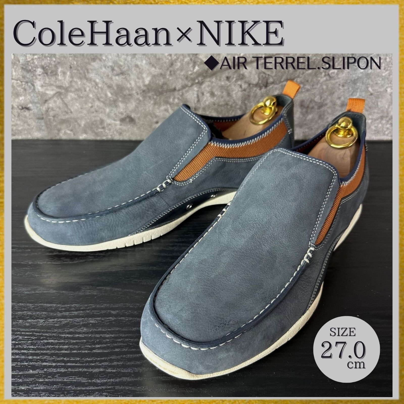 S752 未使用 Cole Haan × NIKE AIR TERREL.SLIPON コールハーン×ナイキ 