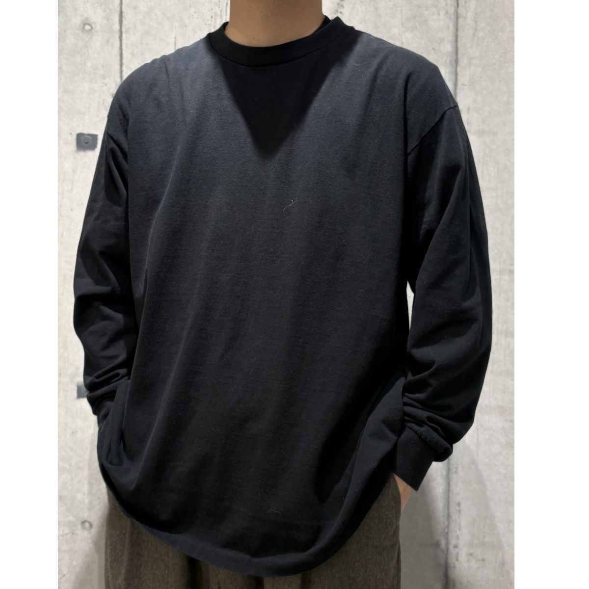 COMOLI 22AW 空紡天竺 長袖Tシャツ ロングスリーブカットソー 