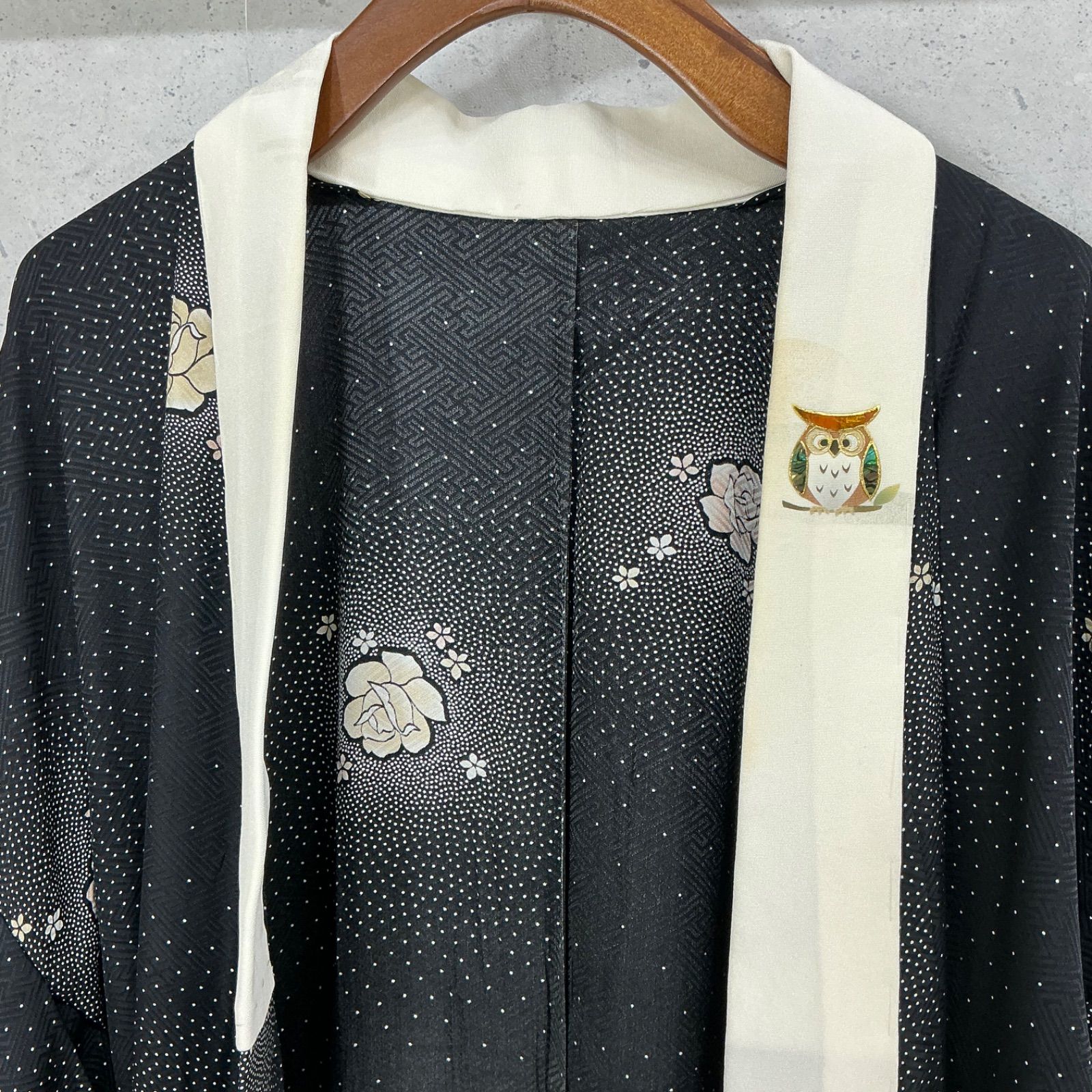 kimono+one◇単衣◇長襦袢◇正絹◇半衿付き◇居敷当て付き◇衣紋抜き 