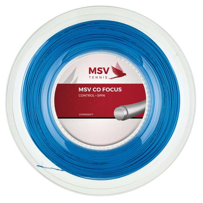 スカイブルー//MSV(エムエスブイ) Co Focus Coフォーカス 1.18/1.23/1.27mm 200Mロール 硬式テニス ポリエステルガット(26y4m)(020179999)