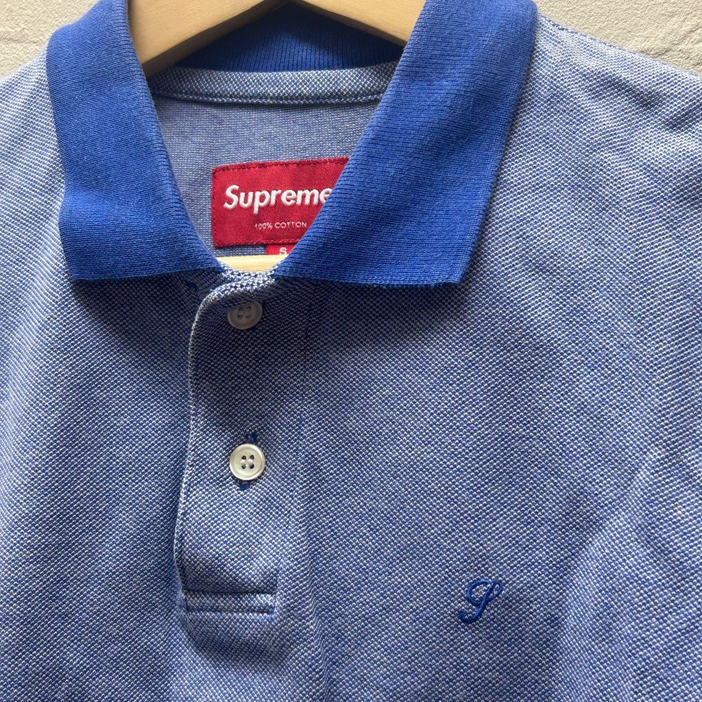SUPREME シュプリーム POLO SHIRT ポロシャツ ブルー size:S【代官山 
