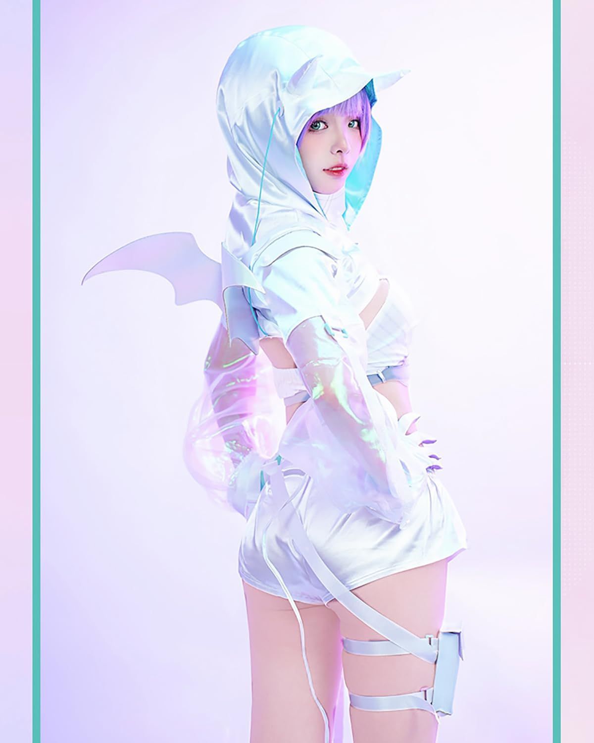 訳アリ】[神併良品] 常闇トワ コスプレ ウィッグ付き サイバーパンク