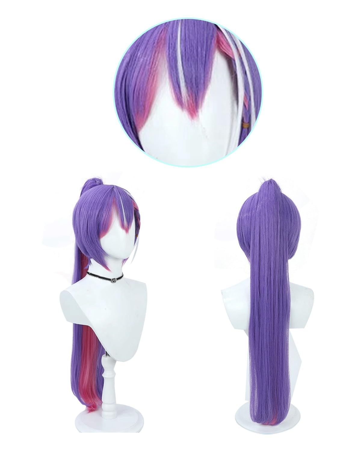 訳アリ】[神併良品] 常闇トワ コスプレ ウィッグ付き サイバーパンク