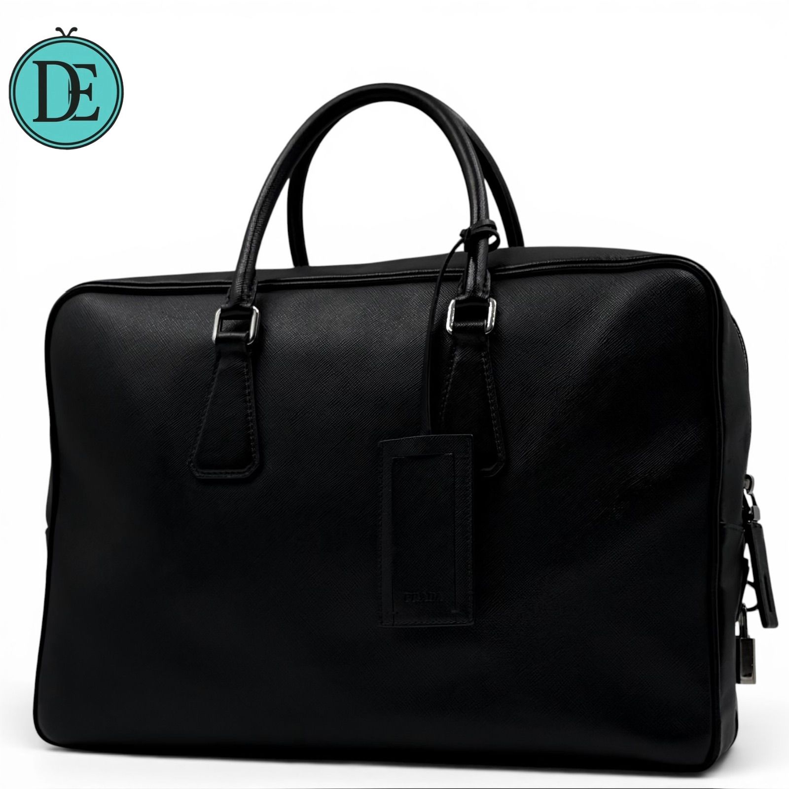 良品】PRADA プラダ ビジネスバッグ ブリーフケース 三角ロゴ 良品】PRADA プラダ ビジネスバッグ ブリーフケース 三角ロゴ