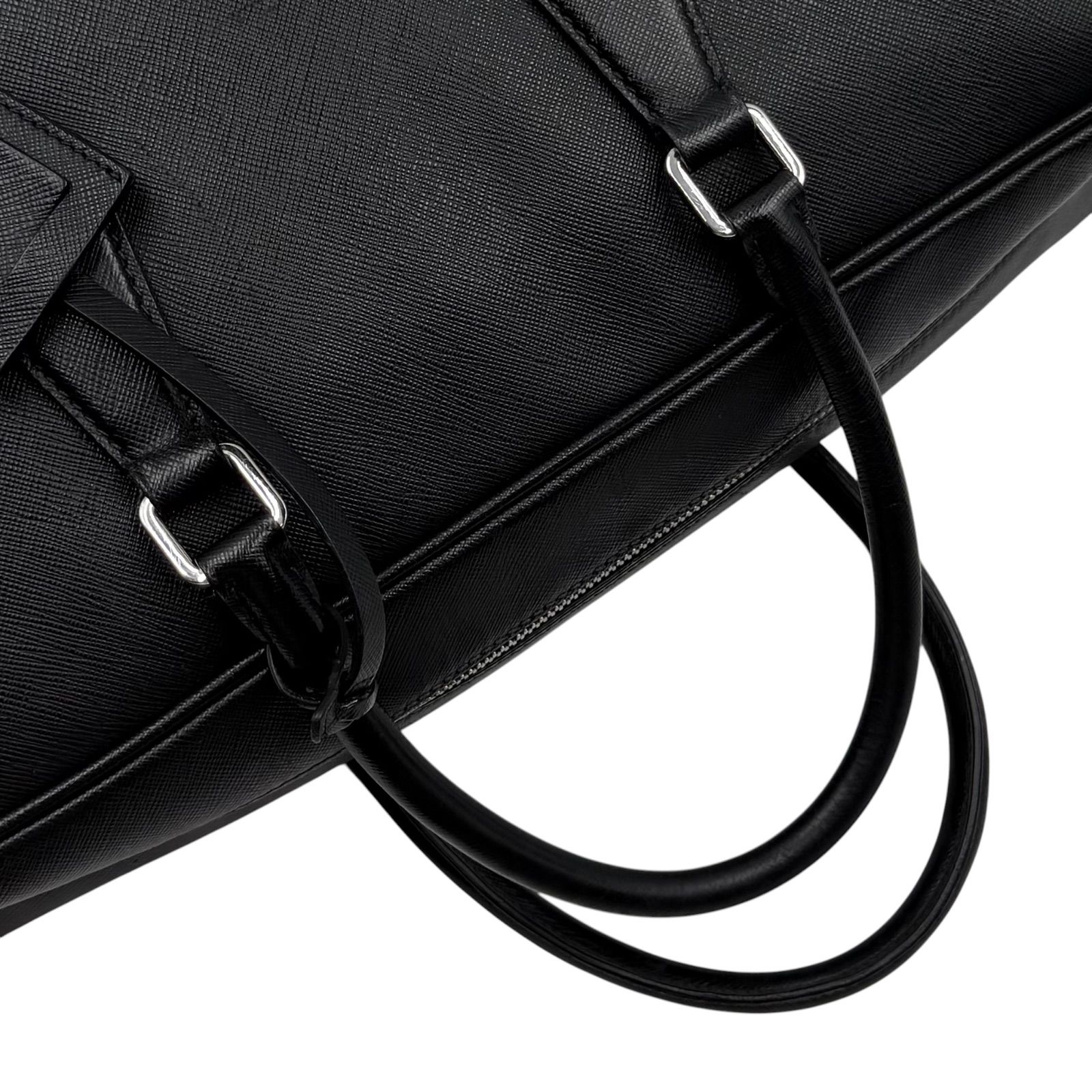 良品】PRADA プラダ ビジネスバッグ ブリーフケース 三角ロゴ