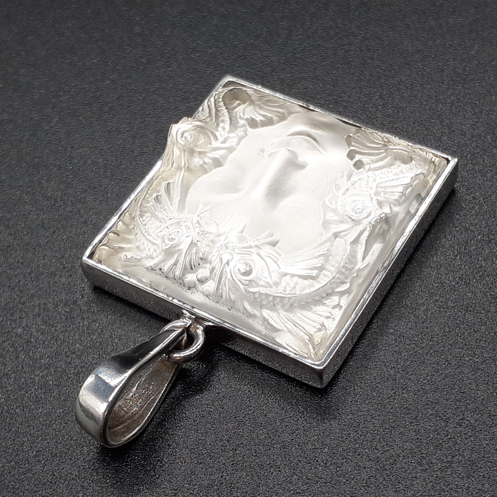 LALIQUE ラリック ネックレス ペンダントトップ チャーム シルバー