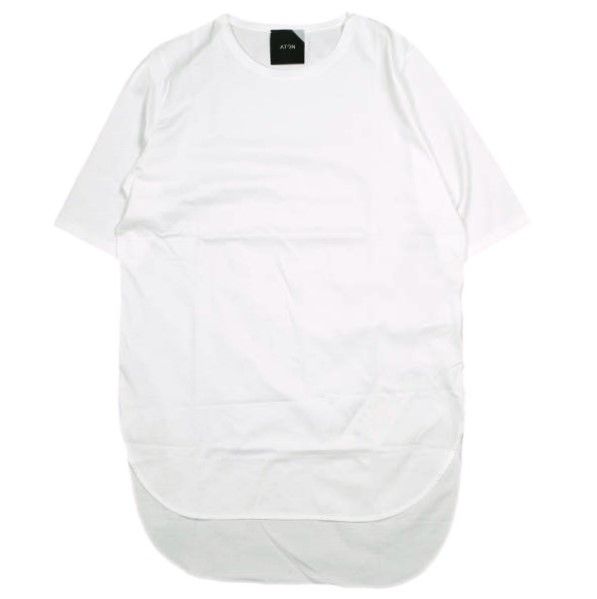 ATON エイトン 日本製 SUVIN 60/2 ROUND HEM S/S T-SHIRT ラウンドヘムTシャツ KKAGIM5016 02(M) WHITE 半袖 クルーネック トップス【新古品】【中古】【ATON】 新品 ATON エイトン 日本製 SUVIN 60/2 ROUND HEM S/S T-SHIRT
