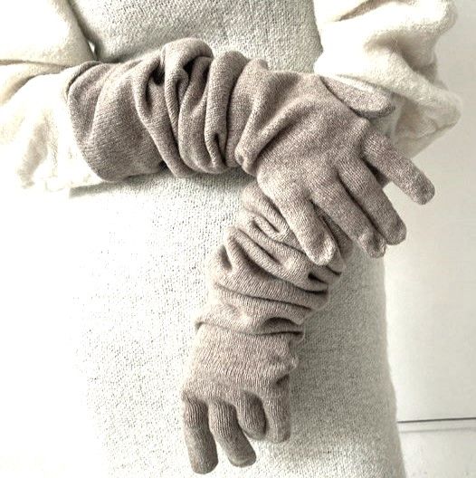 BASERANGE ベースレンジ 24AW フランス製 WHIT GLOVES Recycled Cashmere カシミヤグローブ ACWG-RC-WI24 STOPPA BROWN 定価21,780円 手袋【新古品】【中古】【BASERANGE】 新品 BASERANGE ベースレンジ 24AW フランス製 WHIT GLOVES Recycled