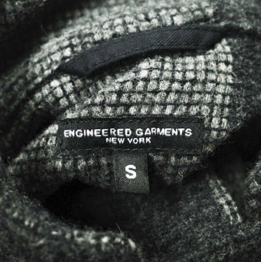 Engineered Garments x WOOLRICH エンジニアードガーメンツ ウールリッチ 別注 アメリカ製 BENSON JACKET - Stars and Stripes ベンソンジャケット 星条旗 S Dark Grey アウター【中古】【Engineered Garments × WOOLRICH】 Engineered Garments x WOOLRICH エンジニアードガーメンツ ウール