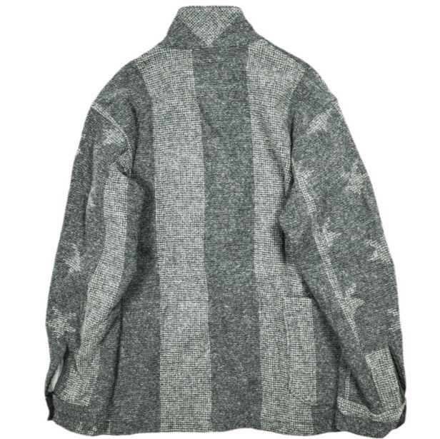 Engineered Garments x WOOLRICH エンジニアードガーメンツ ウールリッチ 別注 アメリカ製 BENSON JACKET - Stars and Stripes ベンソンジャケット 星条旗 S Dark Grey アウター【中古】【Engineered Garments × WOOLRICH】 Engineered Garments x WOOLRICH エンジニアードガーメンツ ウール