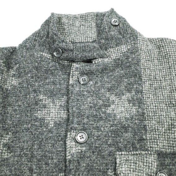 Engineered Garments x WOOLRICH エンジニアードガーメンツ ウールリッチ 別注 アメリカ製 BENSON JACKET - Stars and Stripes ベンソンジャケット 星条旗 S Dark Grey アウター【中古】【Engineered Garments × WOOLRICH】 Engineered Garments x WOOLRICH エンジニアードガーメンツ ウール