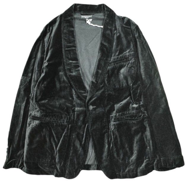 Engineered Garments エンジニアードガーメンツ アメリカ製 SD Jacket – Cotton Velveteen ショールカラー1Bジャケット ベルベット S Black ベロア テーラード シングルディナー アウター【新古品】【中古】【Engineered Garments】 新品 Engineered Garments エンジニアードガーメンツ アメリカ製 SD