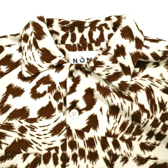 NOMA t.d. ノーマティーディー 23AW 日本製 Flannel Open Collar Shirt フランネルオープンカラーシャツ N36-SH02 4 Jungle 長袖 開襟 トップス【中古】【NOMA t.d.】 NOMA t.d. ノーマティーディー 23AW 日本製 Flannel Open Collar Shirt