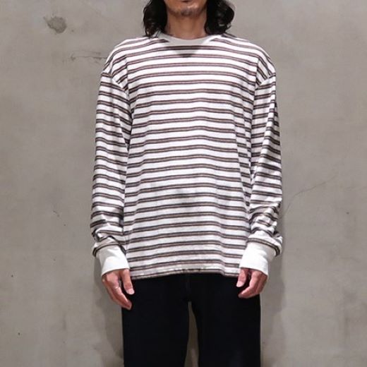 UNUSED アンユーズド 21AW 日本製 Long Sleeve Border T-shirt ロングスリーブボーダーTシャツ US2116 2 WHITE×BLACK トップス【中古】【UNUSED】 UNUSED（アンユーズド）Border long sleeve T-shirt 公式通販