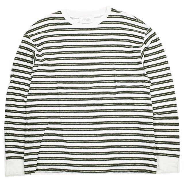 UNUSED アンユーズド 21AW 日本製 Long Sleeve Border T-shirt ロングスリーブボーダーTシャツ US2116 2 WHITE×BLACK トップス【中古】【UNUSED】 UNUSED アンユーズド 21AW 日本製 Long Sleeve Border T-shirt ロング