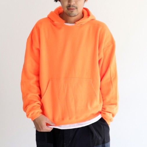YSTRDY'S TMRRW イエスタデイズトゥモロー 日本製 DOUBLE FACE NEON BAGGY PARKA ダブルフェイスネオンバギーパーカー YT-C0503 M オレンジ 長袖 スウェット プルオーバー トップス【中古】【YSTRDY'S TMRRW】 YSTRDY'S TMRRW イエスタデイズトゥモロー 日本製 DOUBLE FACE NEON