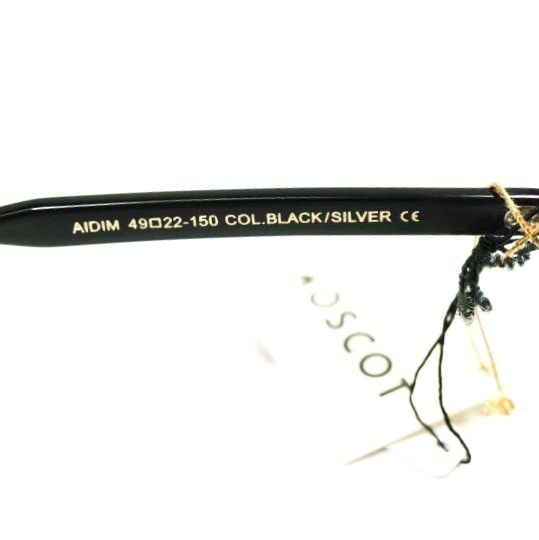 MOSCOT モスコット AIDIM 49サイズ ユニセックスモデル アイディム BLACK/SILVER/GREEN 49□22-150 ボストン アイブロウ サングラス 眼鏡 メガネ【新古品】【中古】【MOSCOT】 新品 MOSCOT モスコット AIDIM 49サイズ ユニセックスモデル