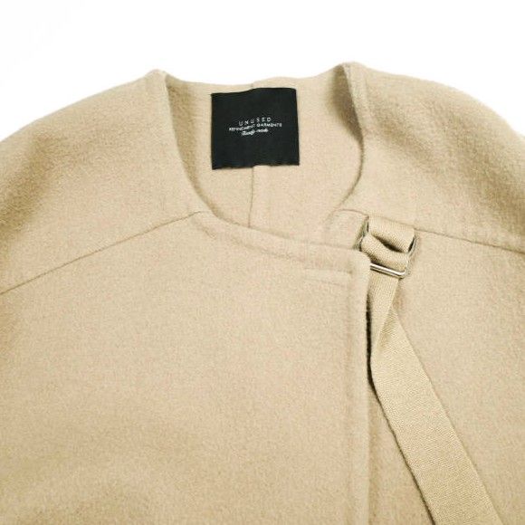 UNUSED アンユーズド 日本製 Collarless Coat BIGシルエット ウール 