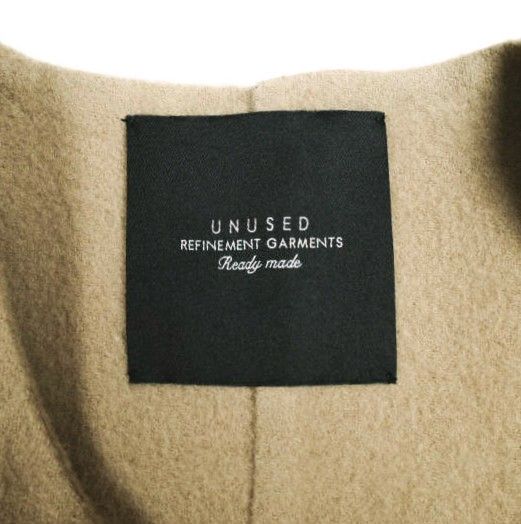 UNUSED アンユーズド 日本製 Collarless Coat BIGシルエット ウール 
