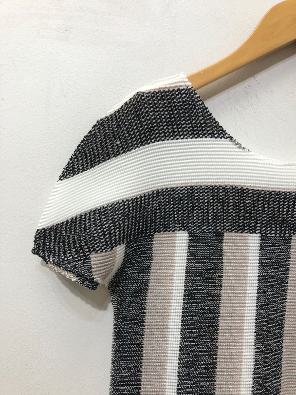 【美品】イッセイミヤケ me フレンチスリーブカットソー 177☆me ISSEY MIYAKE ミー イッセイミヤケ☆フレンチスリーブ