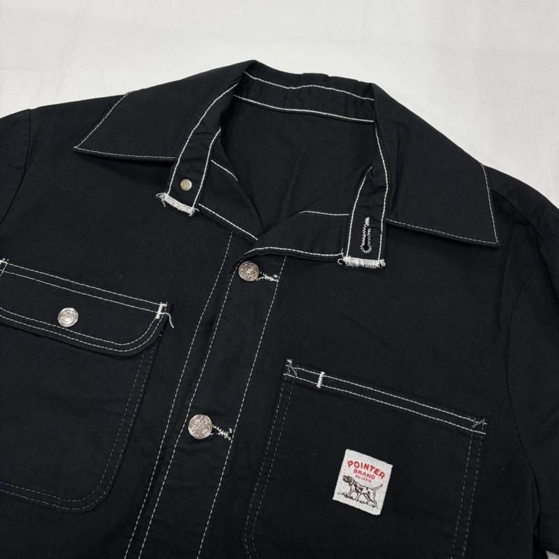 【USA製】POINTER ポインター　カバーオール　ブラック デニム カバーオール | ブランド古着の買取・委託販売 KLD USED CLOTHING