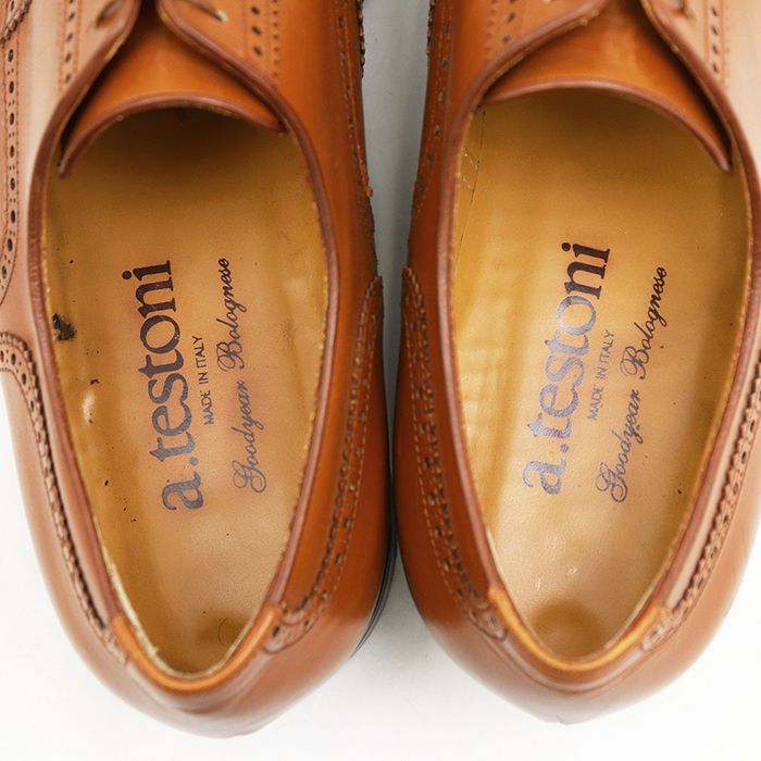 SALE【美品】a.testoni ア・テストーニ ダービーシューズ サイズ 46